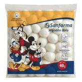 Algodão Hidrófilo Bolinha Mickey & Amigos 95g - Sanfarma