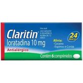 Claritin Loratadina 10mg com 6 Comprimidos – Bayer